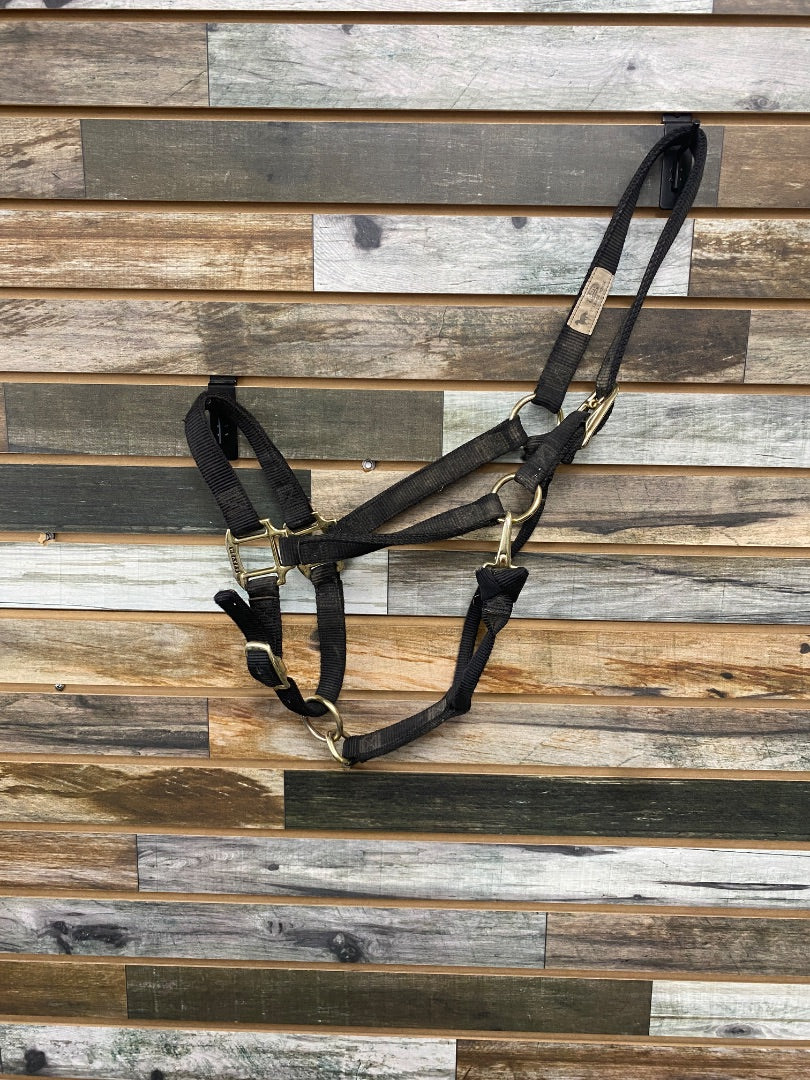 USED Weaver Nylon Halter Average Horse Black