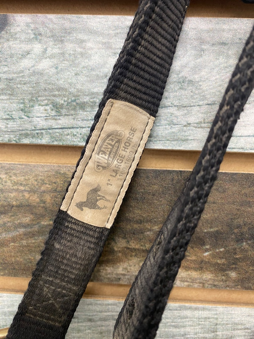 USED Weaver Nylon Halter Average Horse Black