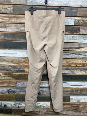 USED Private Edition Knee Patch Breeches 34L Tan
