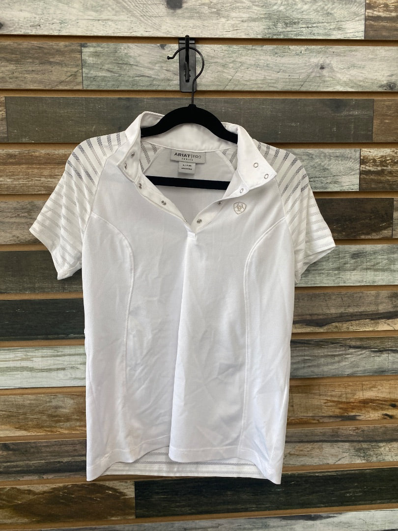 USED (New) FitsT4 Ladies 1/4 Zip Pullover Medium White