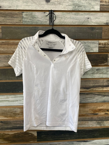 USED (New) FitsT4 Ladies 1/4 Zip Pullover Medium White