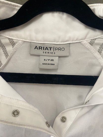 USED Ariat Show Shirt Small White