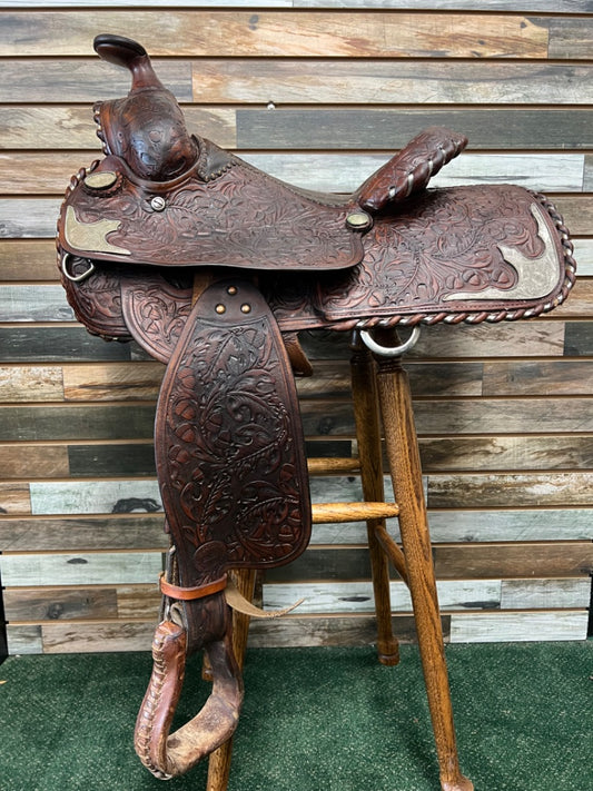 USED Billy Cook Western Pleasure Saddle 13.5 Dark Oil