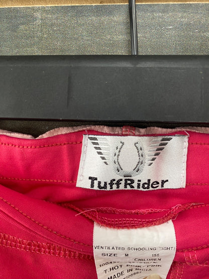 USED Tuffrider Silicone Knee Patch Tights Medium Pink