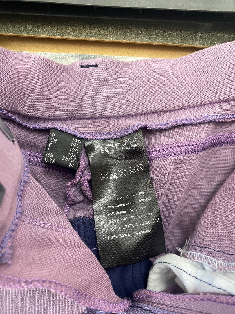 USED Horze Full Seat Breeches Medium Lavender and Navy
