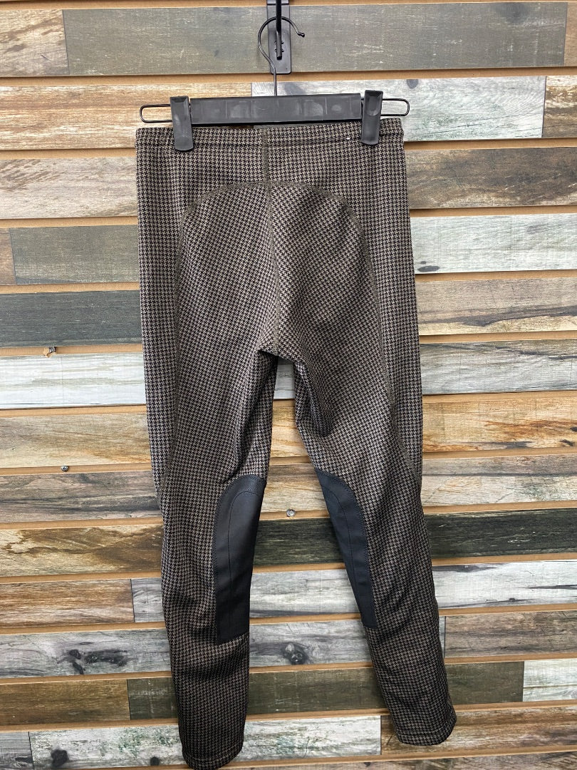 USED Kerrits Knee Patch Tights Medium Brown