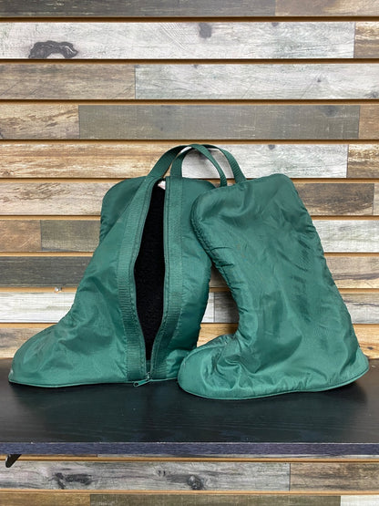 USED  Fleece Lined Western Boot Bag  Green