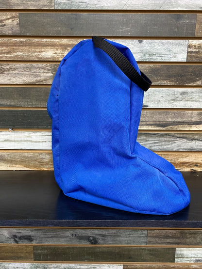 USED Fabri-tech Western Boot Bag  Blue