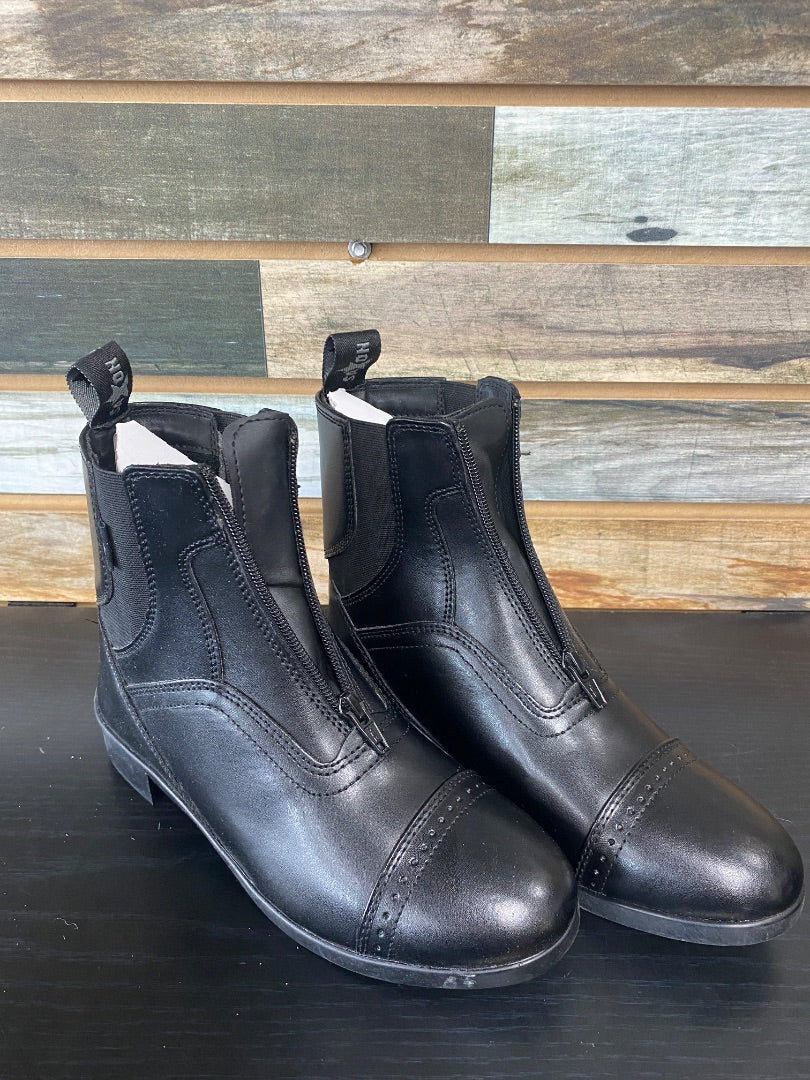 USED Saxon Ladies Syntovia Paddock Boots 6 Black