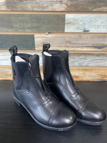 USED Saxon Ladies Syntovia Paddock Boots 6 Black