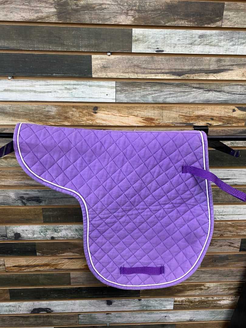 USED  English Quilted Fitted Pad  Purple