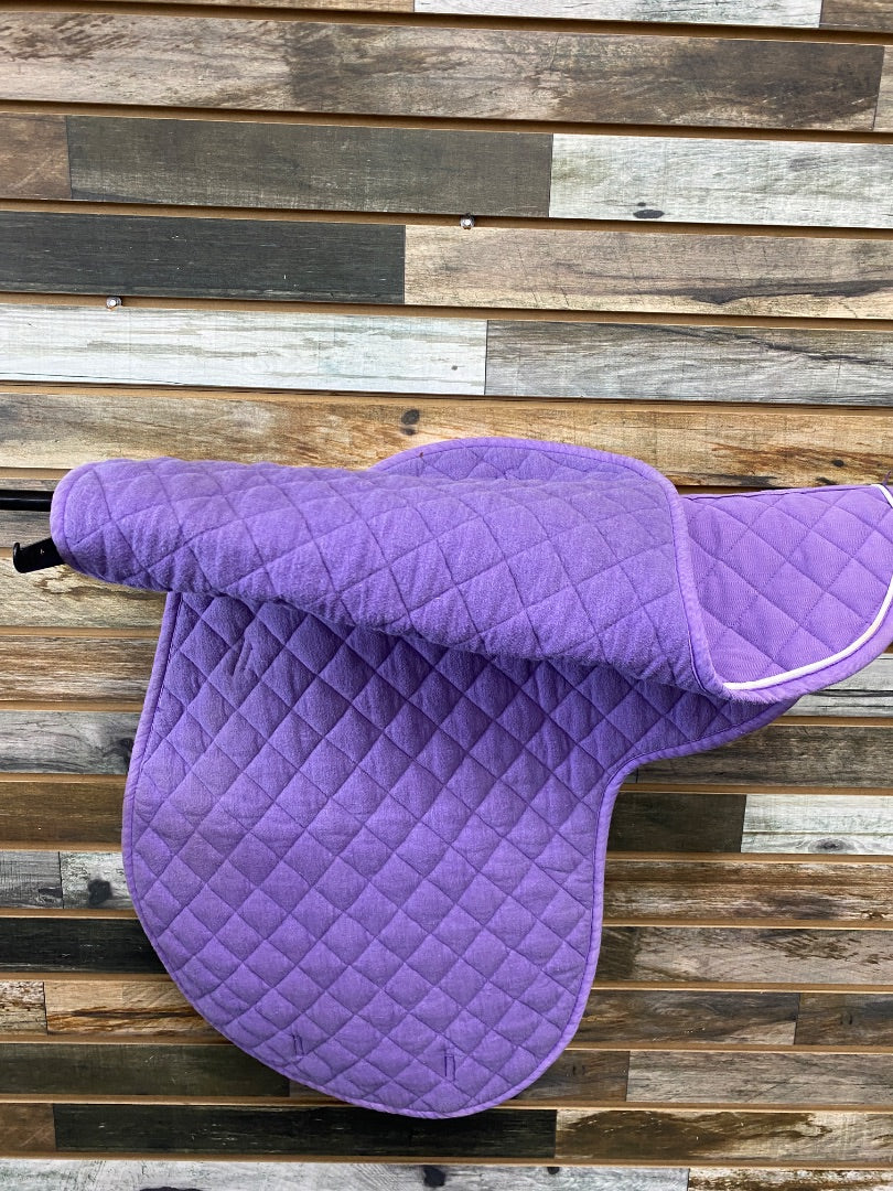 USED  English Quilted Fitted Pad  Purple