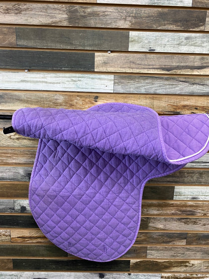 USED  English Quilted Fitted Pad  Purple