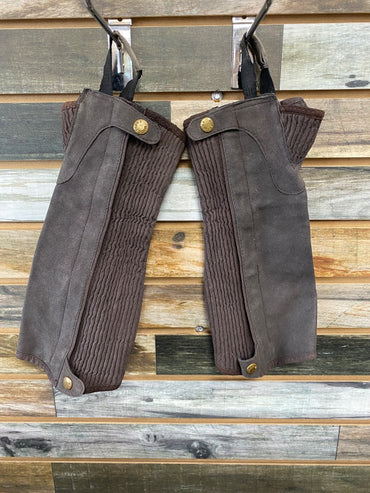 USED Millstone Youth Half Chaps Youth 12" Brown