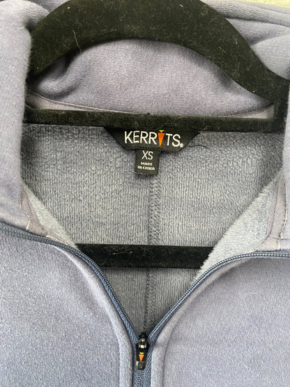 USED Kerrits Ladies 1/4 Zip Pullover XS Cornflower/Dark Blue