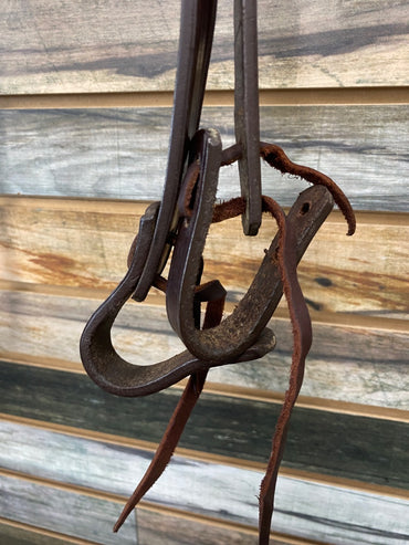USED  Western Split Reins with Loop Ends  Dark Oil