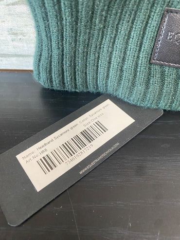 USED Equestrian Stockholm Fleece Lined Headband One Size Sycamore Green