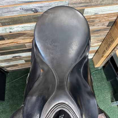 USED G. Passier & Sohn Hannover GG Extra Dressage Saddle w/ Cover 18" Black
