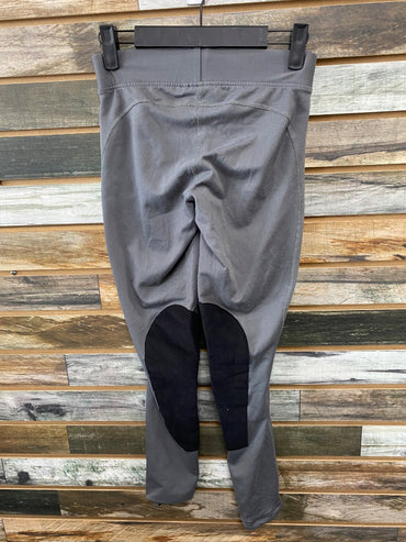 USED Kerrits Ladies Kneepatch Tight Small Grey