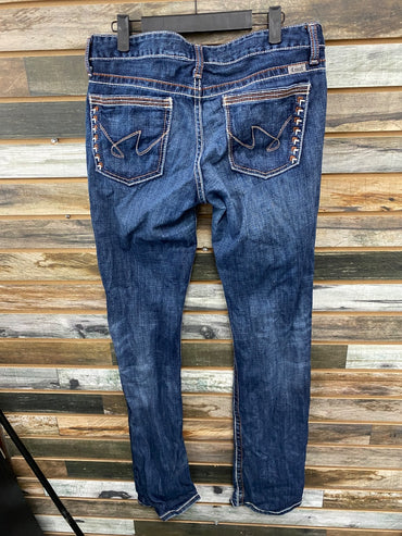 USED Cruel Demin Abby Ladies Western Bootcut Jeans 29