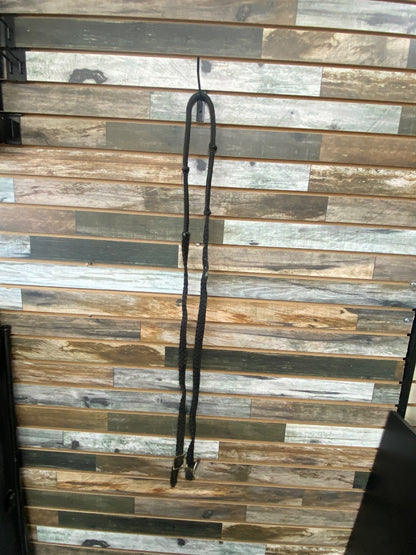 USED  Nylon Barrel Reins  Black