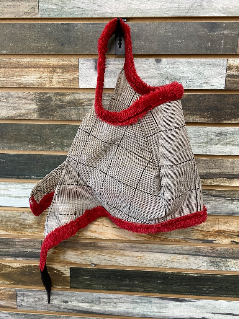 USED  Mesh Fly Mask Horse Red