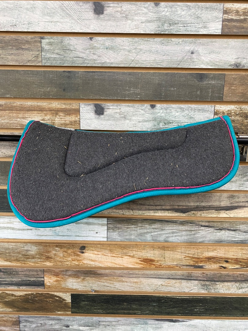 USED Wilkers English Saddle Pads  Grey
