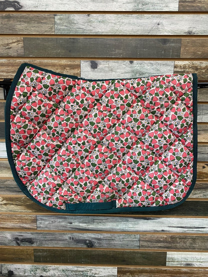 USED Dreamers & Scheamers English Saddle Pads full Red, White, Green