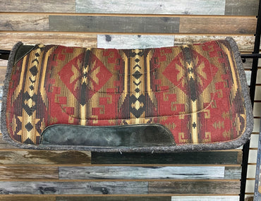 USED Diamond Wool Felt Pad 28"X30" Aztec