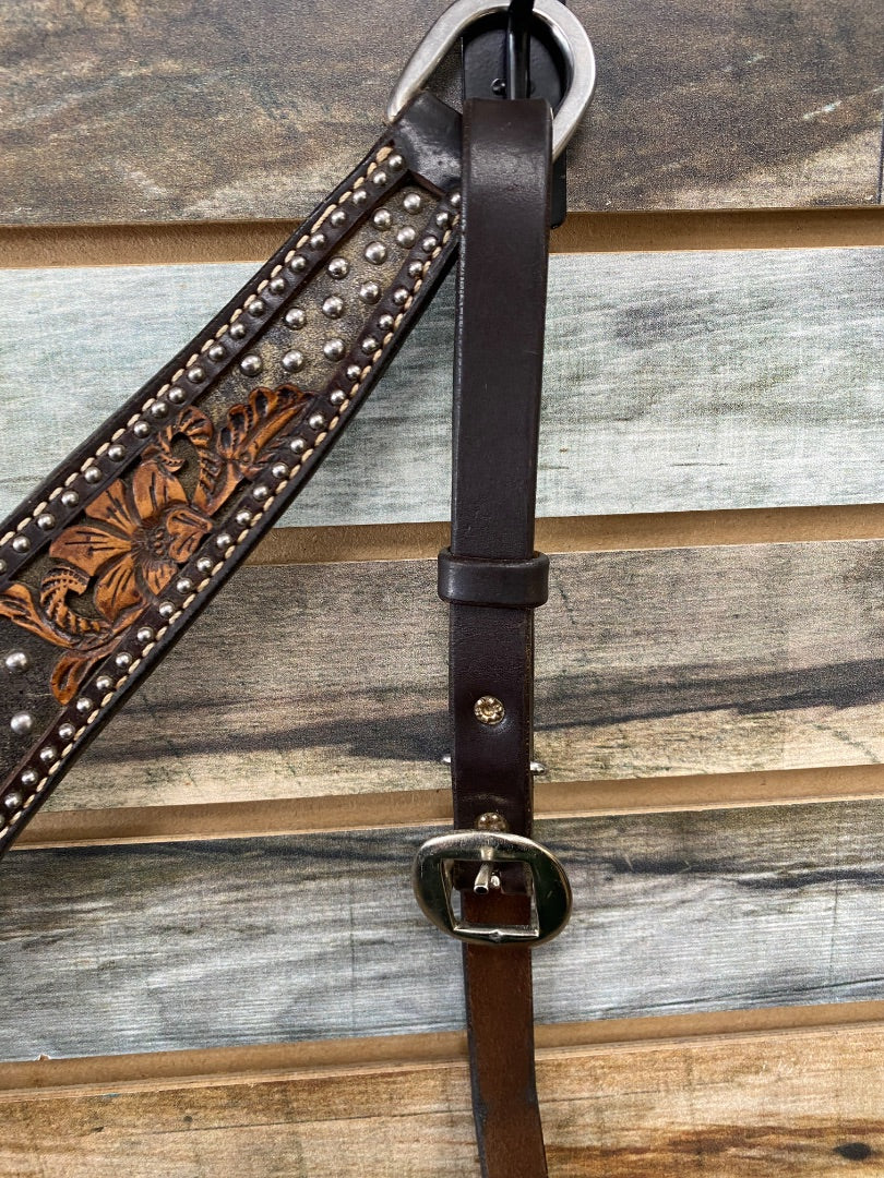 USED Circle Y Breastcollar & Headstall Set Horse Dark Oil