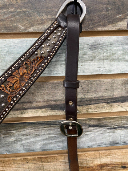 USED Circle Y Breastcollar & Headstall Set Horse Dark Oil