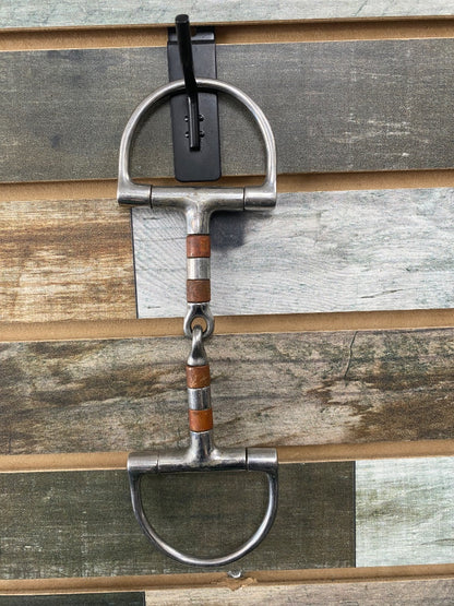 USED  D-Ring Snaffle w/ Rollers 5"