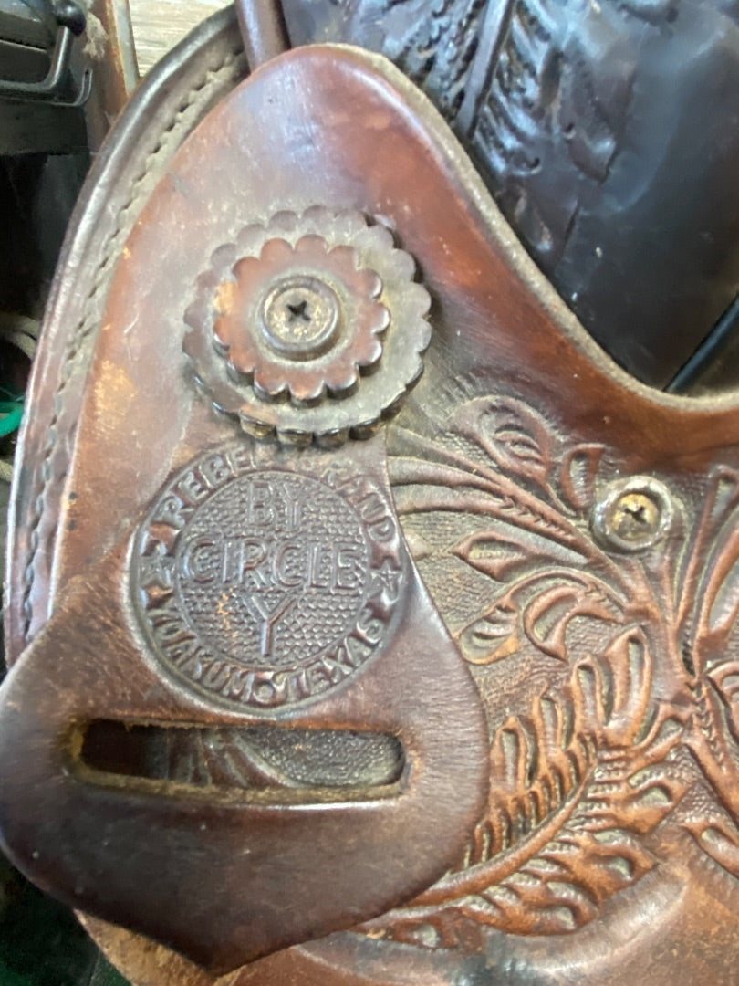 USED Circle Y Trail Saddle Dark Oil