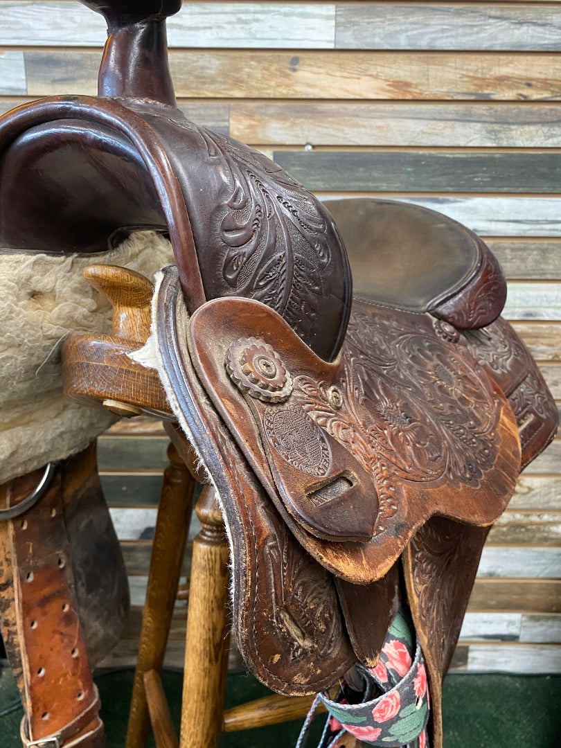 USED Circle Y Trail Saddle Dark Oil