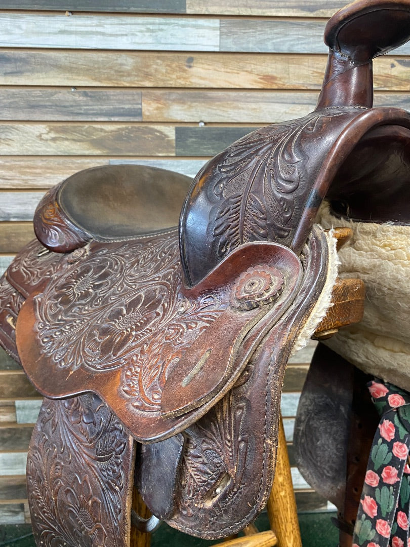 USED Circle Y Trail Saddle Dark Oil