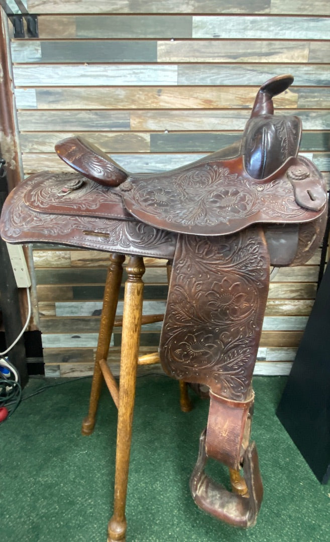 USED Circle Y Trail Saddle Dark Oil
