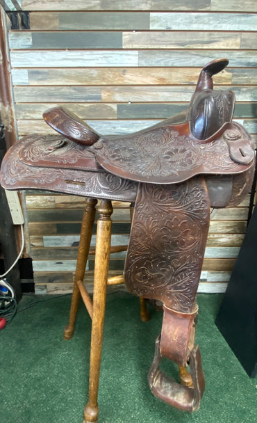 USED Circle Y Trail Saddle Dark Oil