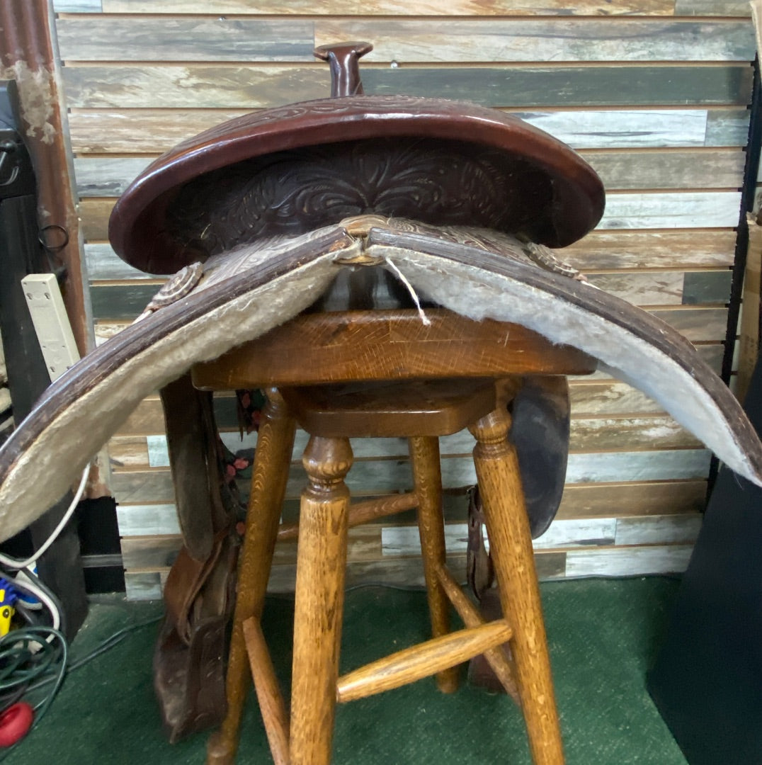 USED Circle Y Trail Saddle Dark Oil
