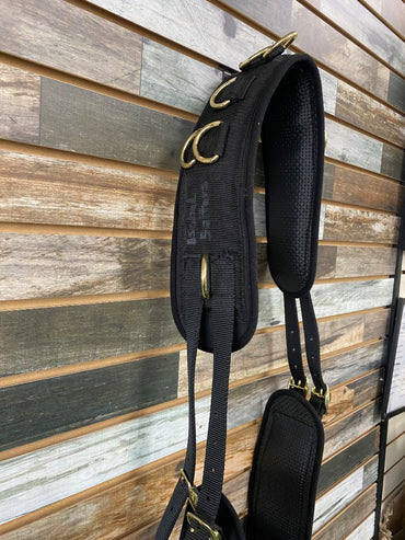 USED  Neoprene Surcingle with Brass Hardware Full Black