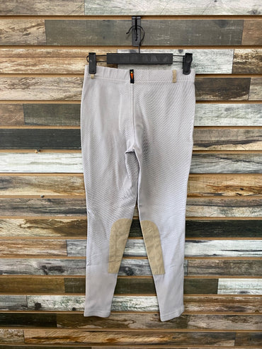 USED Kerrits Youth English Breeches Youth Extra Large Grey
