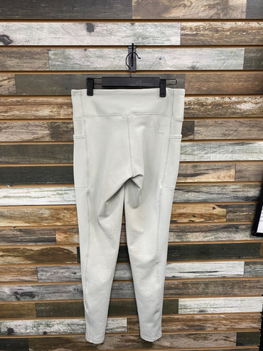 USED Smartpak Piper Knee Patch Tights Medium Light Blue