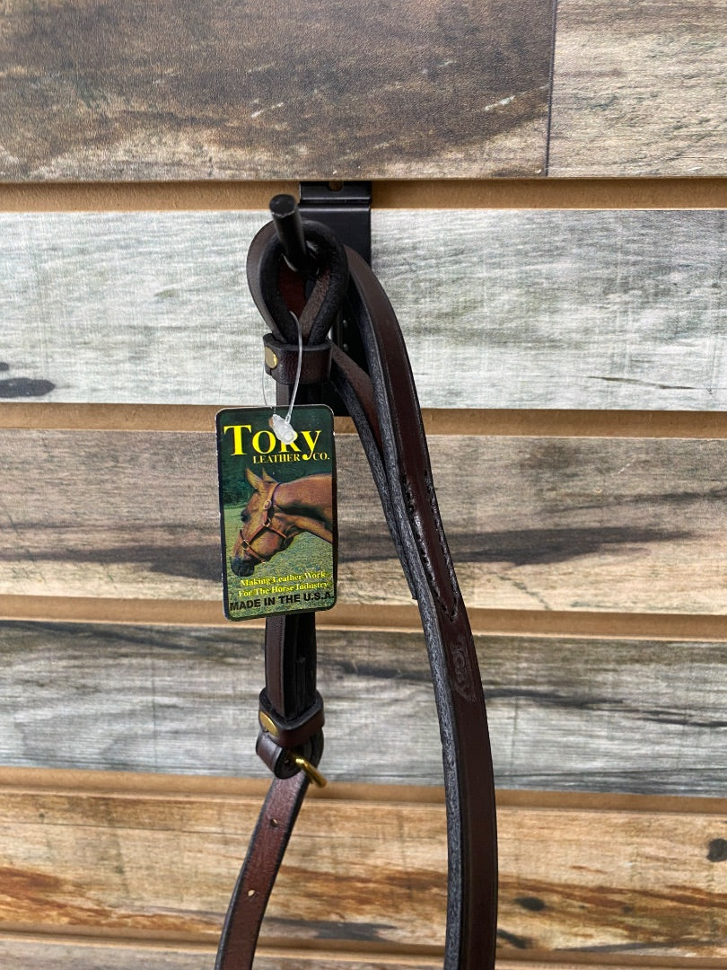 USED Tory Leather NWT Standing Attachment Horse Havana