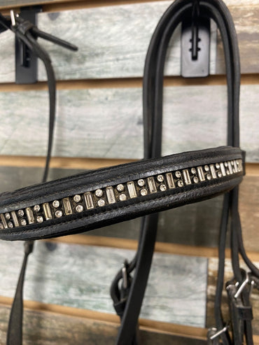 USED  Dressage Bridle Full Black