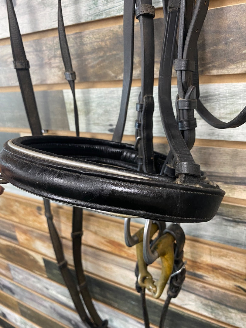 USED  Dressage Bridle Full Black