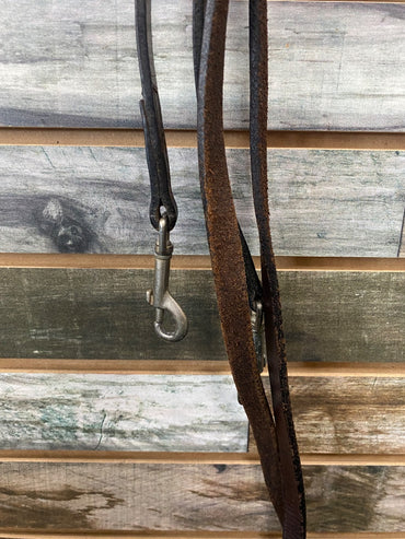 USED  Leather Draw Reins  Dark Oil