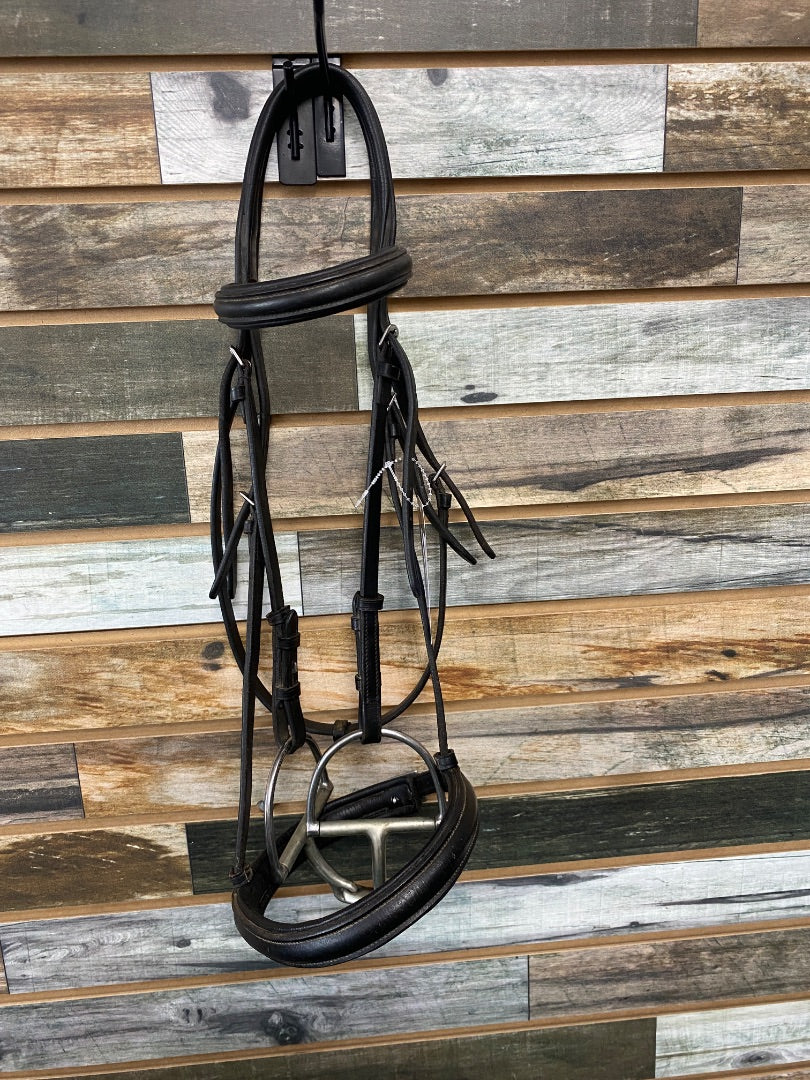 USED  Dressage Bridle w Bit Full Black