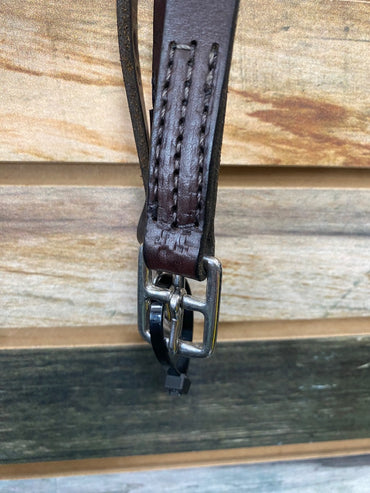 USED  Stirrup Leathers  Dark Brown