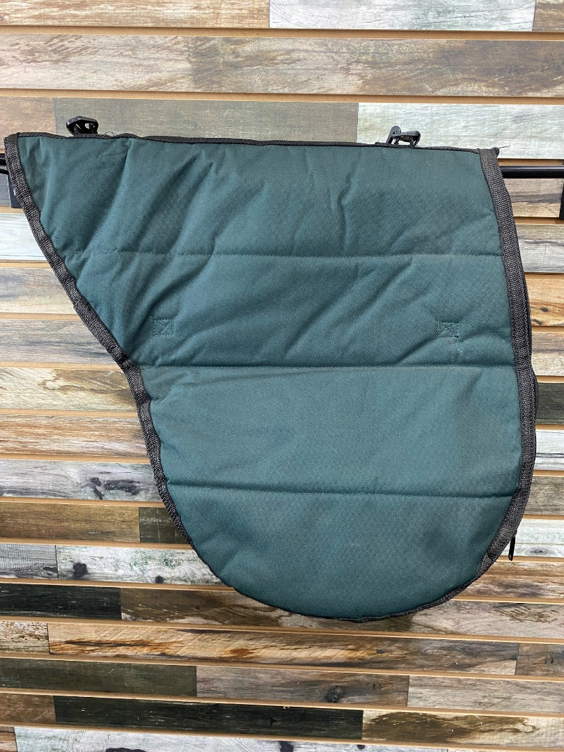 USED No Brand English Saddle Carrier  Green