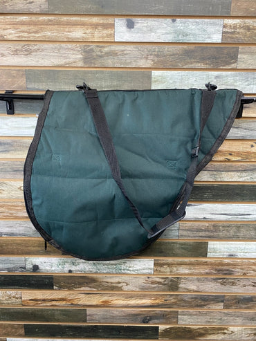 USED No Brand English Saddle Carrier  Green