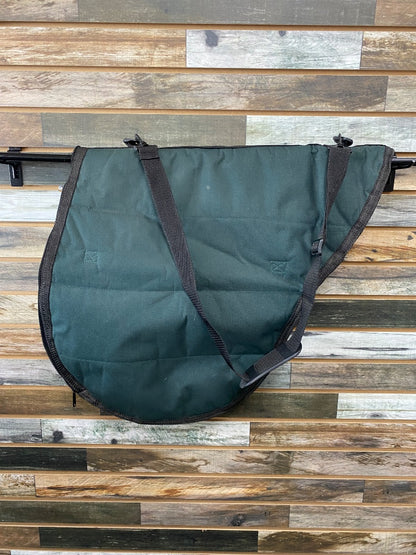 USED No Brand English Saddle Carrier  Green